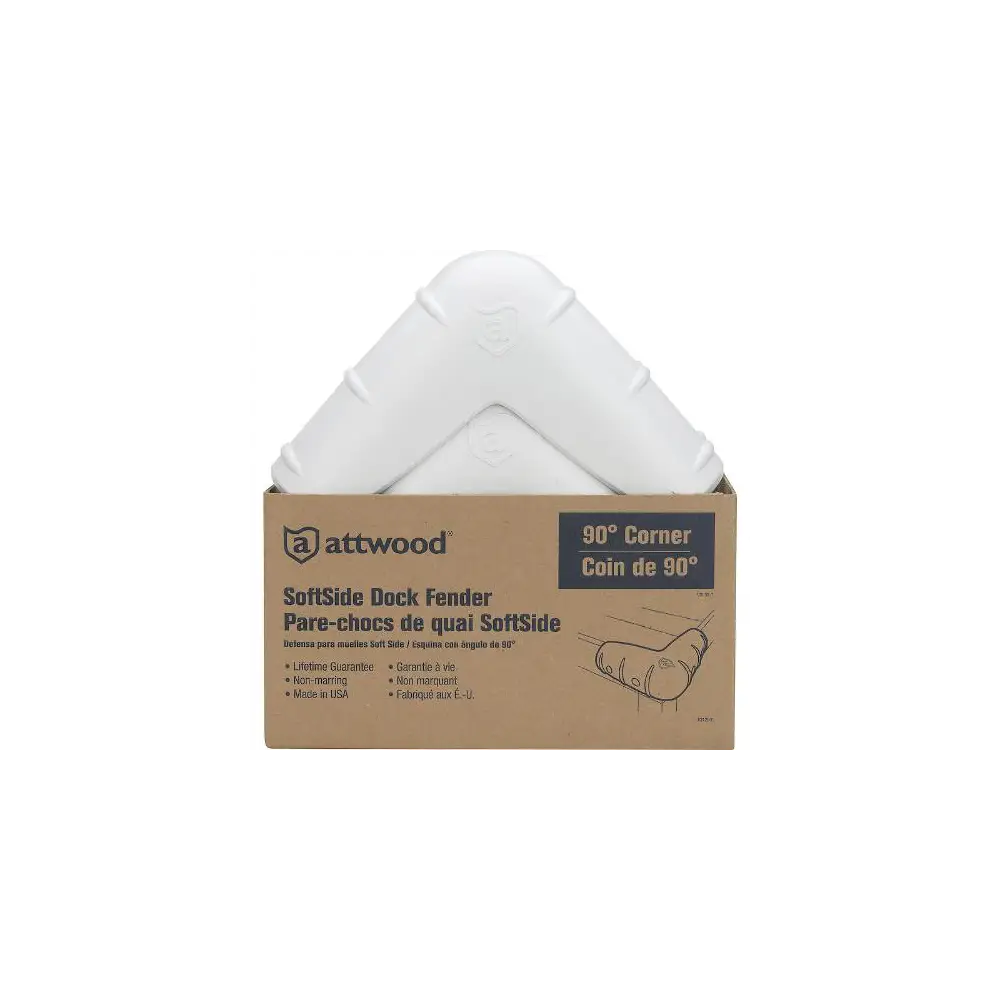 Boat Dock Edge - SoftSide - Corner Guard - White Polymeric - ATT93531-1 - view 2